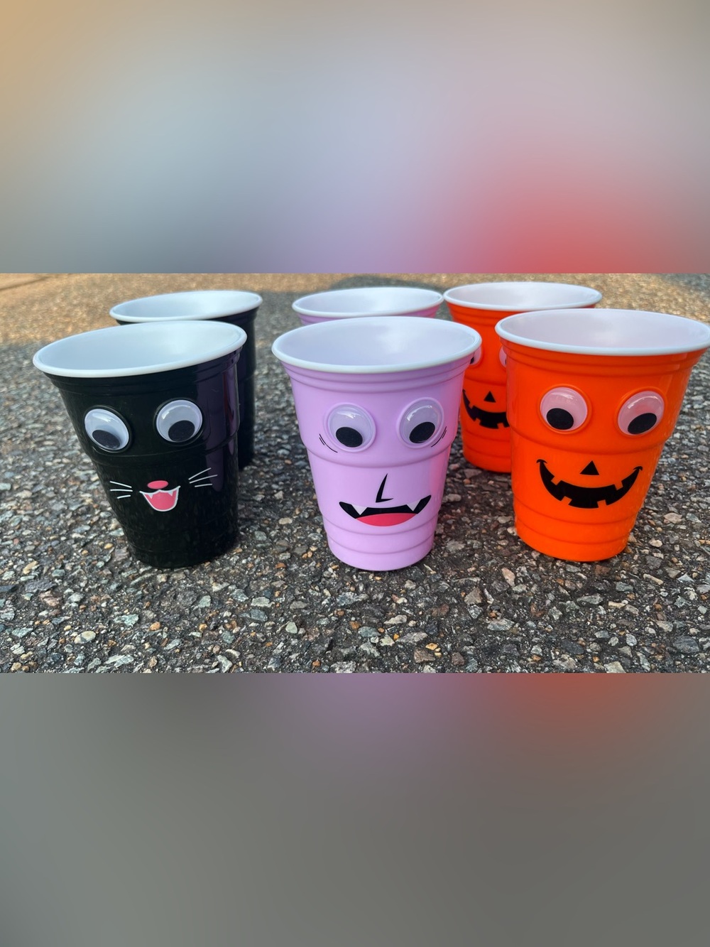 Pink Monster Party Cups - Set of Novelty Cups